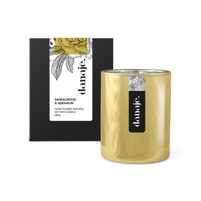 Vogue Gold Sandalwood & Geranium 280g